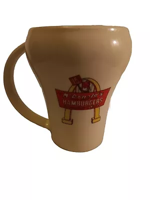 McDonalds Speedee Service System Ceramic Coffee Mug 15c Hamburgers 2009 Beige • $12