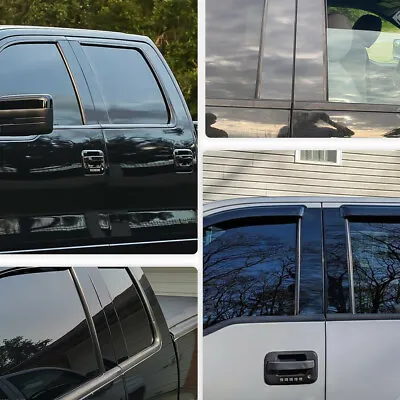 $15.46 • Buy Glossy Black Pillar Post For 2004-2014 Ford F-150 4pcs Set Door Trim Cover Parts