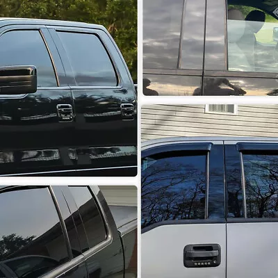 Glossy Black Pillar Post For 2004-2014 Ford F-150 4pcs Set Door Trim Cover Parts • $16.99