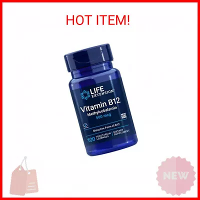 Life Extension Vitamin B12 Methylcobalamin 500mcg - Vitamin B12 Supplement For G • $9.91