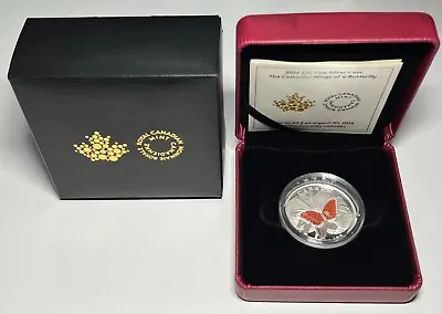 2016 $20 Fine Silver Coin - The Colourful Wings Of A Butterfly With Box + COA • $91.45