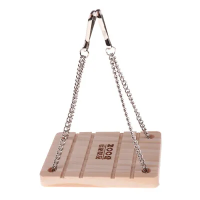 £4 • Buy Wooden Small Pet Rat Mice Toy Bridge Ladder Swing Hamster Bird Cage Accessories