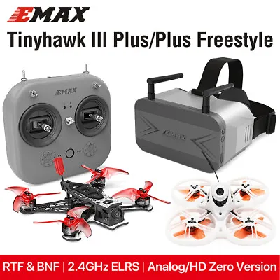 EMAX Tinyhawk III Plus Freestyle 2.4GHz FPV RC Racing Drone ELRS E8 Transmitter • $578.93