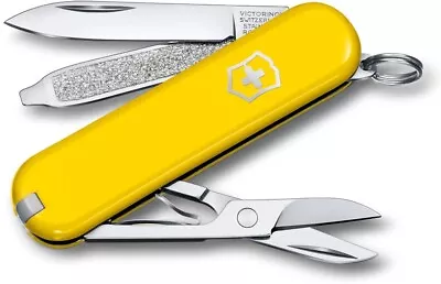 New Swiss Army 0.6223.8g Sunny Side Yellow Classic Victorinox Pocket Knife • $21.99