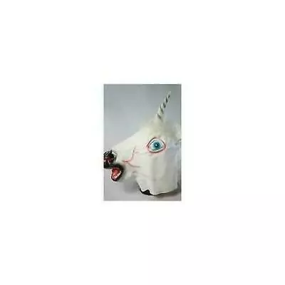 £11.98 • Buy Unicorn Horse Head Mask Rubber Latex Panto Creepy Fancy Dress Costume Halloween