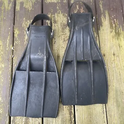 Vintage 1970’s Waterlung 707 Pro Scuba Diving Snorkeling Fins Medium • $29