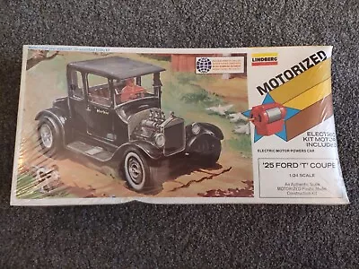 Lindberg Motorized 1/24 '25 Ford 'T' Coupe Model Kit 1976 *Vintage/Rare/Bnib* • £79.99