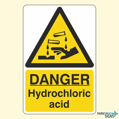 £1.89 • Buy Danger Hydrochloric Acid Sign