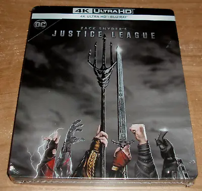 League Of Justice (Justice League) Zack Snyder 4K UHD + Bd Steelbook [ New • $148.81