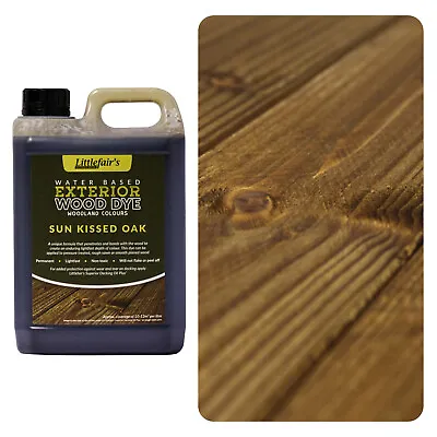 Littlefair's Indoor & Outdoor Wood Stain Water Based - Sun Kissed Oak • £49.95