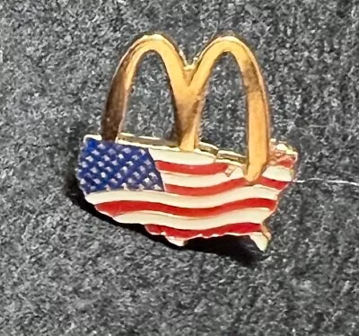 Mcdonalds Golden Arches Usa Flag Patriotic Crew Pin Mcdonald's • $8.88