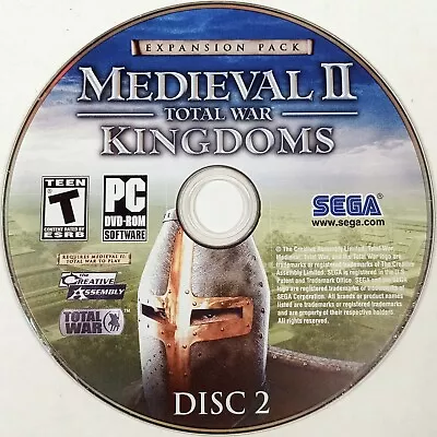 Medieval II: Total War Gold Edition (PC Game 2006) Disc 2 ONLY • $4.99