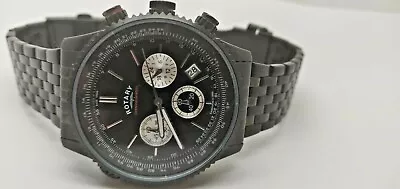 £60 • Buy Rotary GB03778/04 Mens Black Aquaspeed Chronograph Watch (346D)