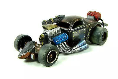Gaslands Rat Rod Coupe Custom Hot Wheels Diecast 1/64 Mad Max Wasteland Car • $38