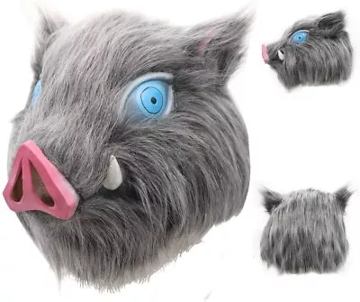 $23.99 • Buy Demon Slayer Kimetsu No Yaiba Hashibira Inosuke Cosplay Mask Boar Helmet Costume
