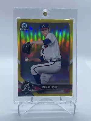 Ian Anderson /75 2018 Bowman Chrome Prospects Yellow Refractor #BCP83 ATL Braves • $4.99