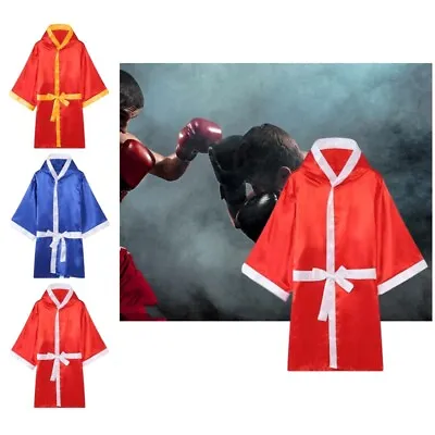 Boxing Robe Comfortable Show Kickboxing Gown Uniform Breathable • $22.07