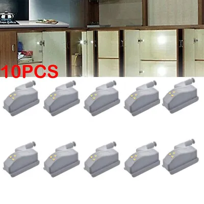 10X LED Smart Sensor Hinge Lights Kitchen Cabinet Wardrobe Closet Cupboard Light • £4.39