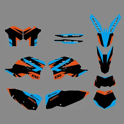Graphics Kit Decals Stickers For KTM 125 200 250 300 450 530 EXC 2008 09 10 2011 • $48.99