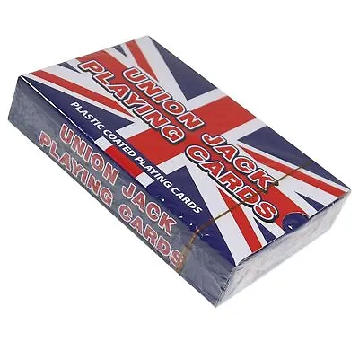 2 Packs Of UNION JACK PLAYING CARDS Party Poker Bridge Game Toy • £4.17