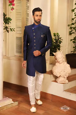 Indian Wedding Bollywood Wear Traditional Pakistani Clothing Gents Indo Western • $429.18