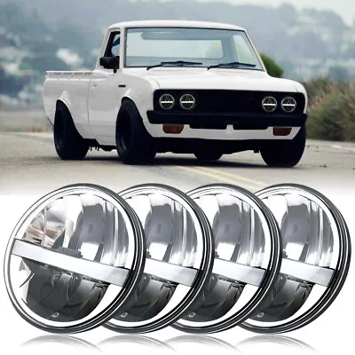 4PC DOT 5.75  5-3/4  Round LED Headlights W/DRL For Datsun 620 Pickup 1972-1974 • $113.99