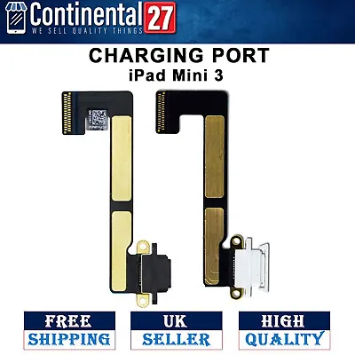 Black Charging Flex Dock Socket Port Cable Replacement For IPad Mini 3 3rd Gen • £2.99