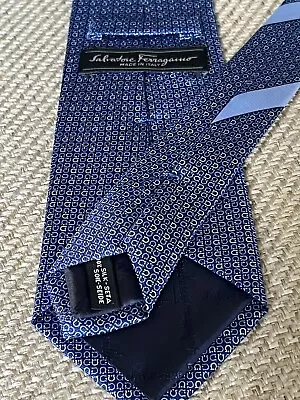 $245 Salvatore Ferragamo Tie 100% Silk Hand Made In Italy NWT • $143.10