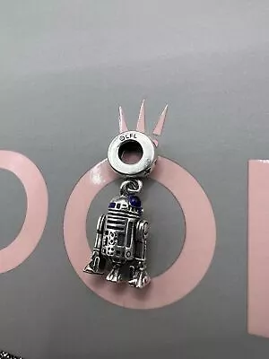 PANDORA Star Wars R2-D2 Silver Dangle Charm - 799248C01 • £2.95