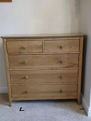 Light Oak Dresser Chests Of Drawers 3 Large Drawers And 2 Smaller Drawers  • £250