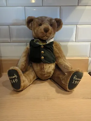 £20 • Buy Harrods 150th Anniversary Articulating Bear Plush 14  Sitting / 20  Standing