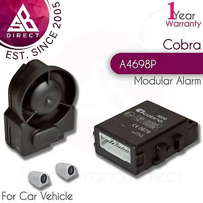 $174.08 • Buy Cobra A4698P Thatcham Cat 2-1 Modular Alarm Security System│For Car Vehicle