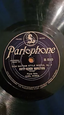 Earl Hines 57 Varieties / Eddie Lang Bugle Call Rag 1928 Shellac 10  78rpm VG • £5