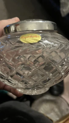 £9.99 • Buy Superb Vintage Royal Brierley Cut Crystal Glass Rose Bowl / Vase. 5” In Diameter