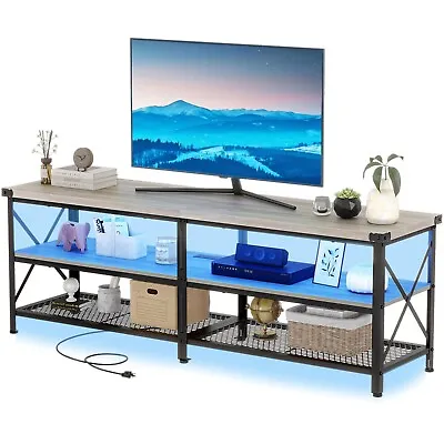 TV Stand LED Entertainment Center TV Media Console Table For 65 70 75 80 Inch TV • $139.99