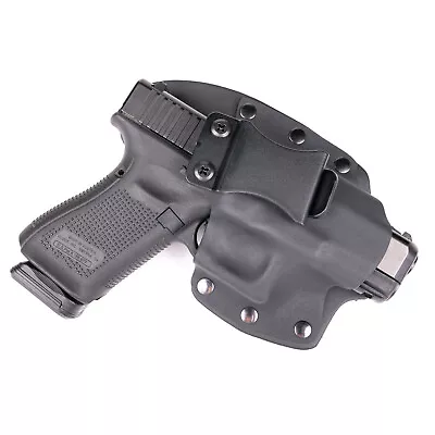 Holster For SW Smith & Wesson - IWB Kydex & Leather Hybrid Holster - Black • $29.99