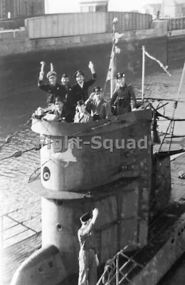 WW2 Picture Photo The Crew Of The German U-BOAT Submarine U-588  3715 • $6.26