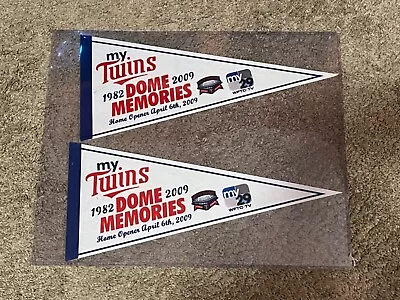 Minnesota Twins 1982-2009 Metrodome Memories My 29 WFTC-TV Felt Pennant VINTAGE  • $14.95