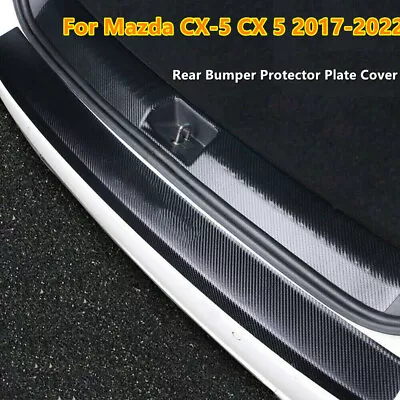 2Pcs PU Leather Rear Bumper Protector Plate Cover For Mazda CX-5 CX 5 2017-2022 • $19.99