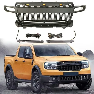 Front Grille Mesh Fits For Ford Maverick 2022-2024 Bumper Grill With LED Light • $266.25