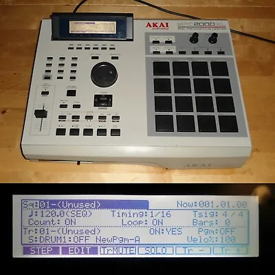 Akai MPC 2000XL W/Custom Black Pads/Buttons 1GB CF Drive 32MB RAM Fully Serviced • $1299.99