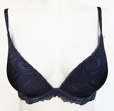 Amazing! M&S Woman Bra EXTREME V PLUNGE Memory Foam GREY Womens 30DD 30C • £8.99