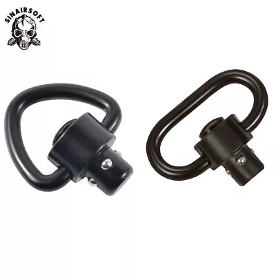 Tactical QD Push Button Sling Mount Swivel Ring Quick Detach Adapter Airsoft • $9.89