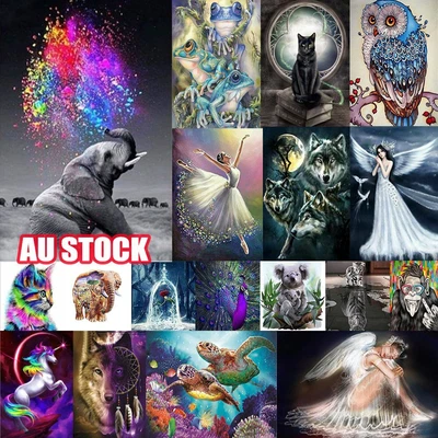$12.68 • Buy 5D DIY Diamond Painting Drill Embroidery Kits Art Cross Stitch Decors Gifts LR