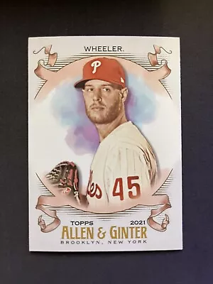 2021 Topps Allen & Ginter #153 Zach Wheeler Philadelphia Phillies Baseball Card • $1