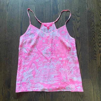$68 • Buy Lilly Pulitzer Skinny Dipping Dusk Silk Tank New With Tags M Rare