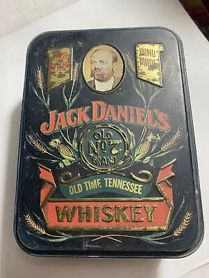 Vintage Jack Daniels Whiskey Tin Includes My Wheat Penny Collection Inside Tin • $15.15