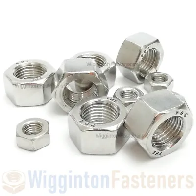 1/4  1/2  UNF Hex Nut STAINLESS A2 FULL • £6.95