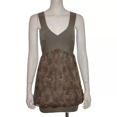 GUESS By MARCIANO Olive Green Dess Small S Snake Print Bandage Mini • $24.95