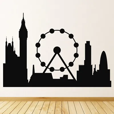 London City Skyline United Kingdom Wall Sticker WS-18452 • £15.98